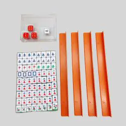 Portable Travel Mini Mahjong Set - Plastic Gaming