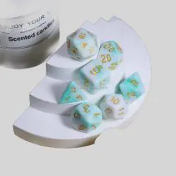 DND Acrylic Dice Set - 11 Polyhedral Dice for Board Games