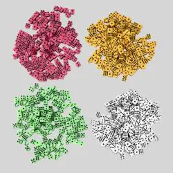 8mm Plastic Dice - Square Corner Table Games