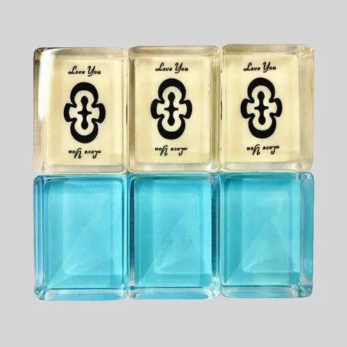 Crystal Mahjong Tiles - AOTOMO 3-Piece Set