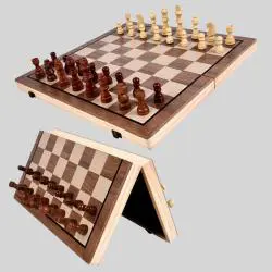 Portable Magnetic Wooden Chess Set - Pengle International Chess Game