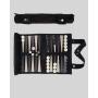 Custom Foldable Backgammon Set - Portable Chess Game