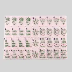 Custom Pink Mahjong Tiles - Acrylic Game Set
