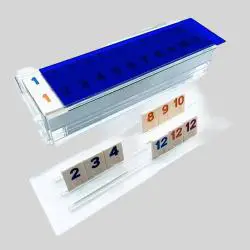 Acrylic Rummy Travel Game Tiles - Original Board Game