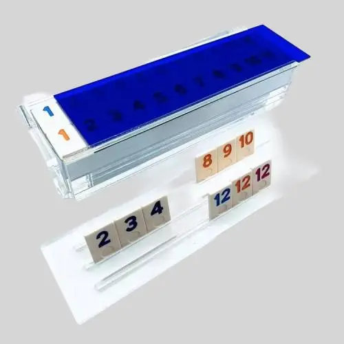 Acrylic Rummy Travel Game Tiles - Original Board Game Acrylic Rummy Travel Game Tiles - Original Board Game