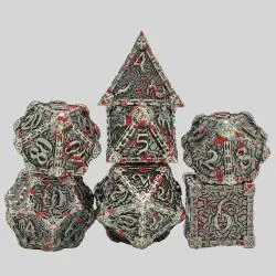 Cthulhu Metal Dice - Dragon Skeleton D20