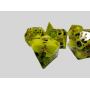Resin Dice Set - 7 Pcs Transparent Square DND RPG Dice