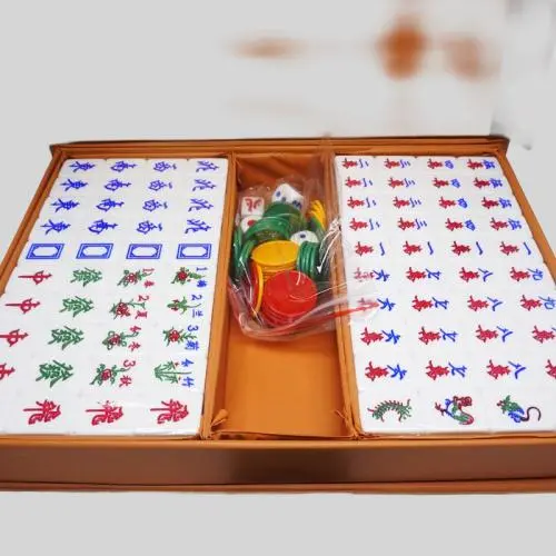 Mini Singapore Mahjong Tiles - PVC Box, Custom Logo Mini Singapore Mahjong Tiles - PVC Box, Custom Logo