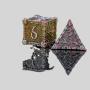 Cthulhu Metal Dice - Dragon Skeleton D20