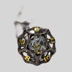 Udixi Polyhedral Dice Set - Custom Logo D&D RPG Metal Dice
