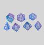 DND Polyhedral Dice Set - 7Pcs Resin Dice for RPG Games