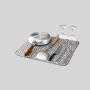 Cathylin 40x46cm Gray Microfiber Placemats