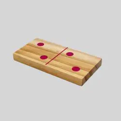 Custom Colored Wooden Domino Set - 28 Pcs with Box