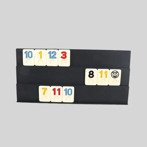 Custom Mahjong Rummy Set - Ivory Melamine Dominoes in Tin Box Custom Mahjong Rummy Set - Ivory Melamine Dominoes in Tin Box