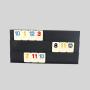 Custom Mahjong Rummy Set - Ivory Melamine Dominoes in Tin Box