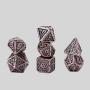 Antique Metal D&D Dice Set - 7 Pcs Polyhedral Dice