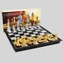 Medieval Magnetic Chess Set - Portable Travel Game for Adults & Kids
