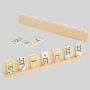 Wooden Domino Mahjong Rack Mexican Train Holder