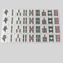 Custom 156PC Wooden Mahjong Table Set