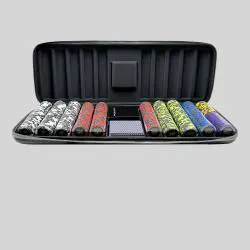 Custom EVA Poker Chip Case - 500/300/1000 Chip Carrying Case