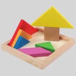 DIY Tangram 3D Puzzle Blocks Kids Learning Toys