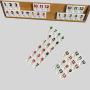 Custom Crystal Mahjong Tiles - Blue/Green, Casino Pattern