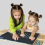 Custom Wooden Jigsaw Puzzle Table - 6 Drawers