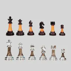 Acrylic Wooden Chess Set - Vintage European King Chess Game