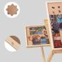 AJUNION 1000 Piece Folding Wooden Jigsaw Puzzle Board