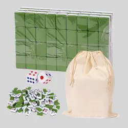 American Mini Mahjong Tiles Game Set Travel Outdoor Party