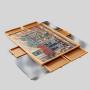 Wooden Puzzle Table, Foldable, Angel Theme, OEM ODM