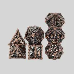 Metal Skull DND Dice Set - 7pcs Zinc Alloy