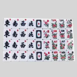 Acrylic 4KG Mahjong Table - Folding Poker Game Set