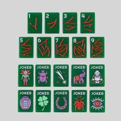 Travel Family Mahjong Game - Two-Tone Tiles Board Game