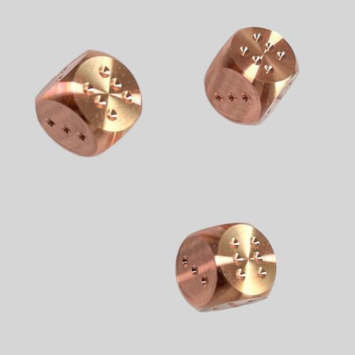 Purple Copper Dice Set - Personalized Wholesale DND Polyhedral Dice