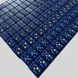 Custom Pink Blue Mahjong Tiles - Acrylic Game Set