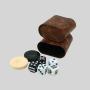 Factory Backgammon Set - 18 Inch Leather Board Game