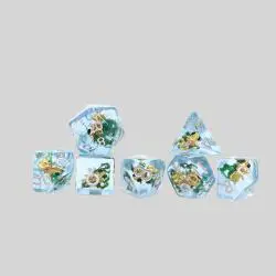 7pcs D&D Custom Resin Polyhedral Dice Set