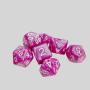 Custom 7PC Colored Jade Polyhedral Dice Set - Plastic