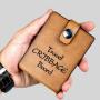 Personalized Travel Cribbage Board Game - Leather Gift