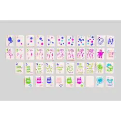 Millennial Pink Mahjong Tiles - Custom Hand Painted Game Set