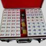 Exquisite Gold Silver Mahjong Set Tiles with Chinese Set