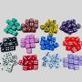 Acrylic Dice Set - 10pcs/Set, 16mm Polyhedral Dice