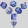 Custom Resin DND Dice Set - Smoke Polyhedral Dice for RPG
