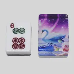 Custom Acrylic Mahjong Tiles OEM Print 23mm