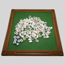 Custom 4 in 1 Mahjong Table - Ivory Yellow