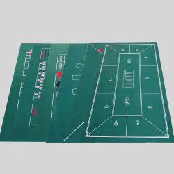 Poker Table Mat 180x90cm Texas Hold'Em Casino Game Mat
