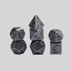 D20 Metal Polyhedral Dice - D&D Bulk Set
