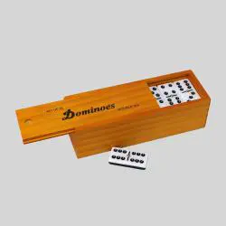 Acrylic & Mixture Deluxe Dominoes Double Six Wooden Set (3+)