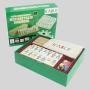 Mexican Train Domino Set - 4 Trays, Wood, Cotton Bag